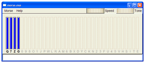 morse code tutor screenshot